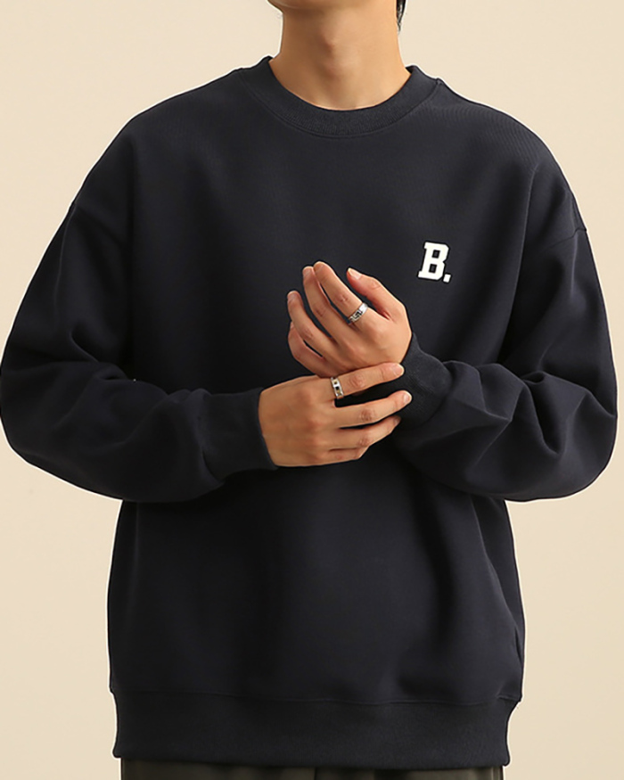 Men's New Trendy Printed Autumn Long Sleeve Crew Neck Sweatshirt