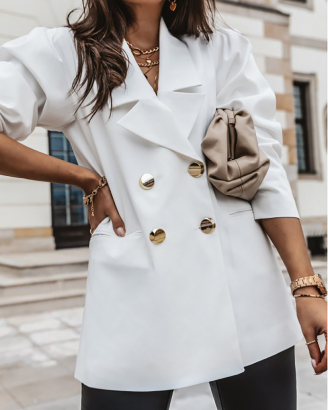 Fall and Winter long Sleeve Jacket Coat Office Ladies Coat S-2XL