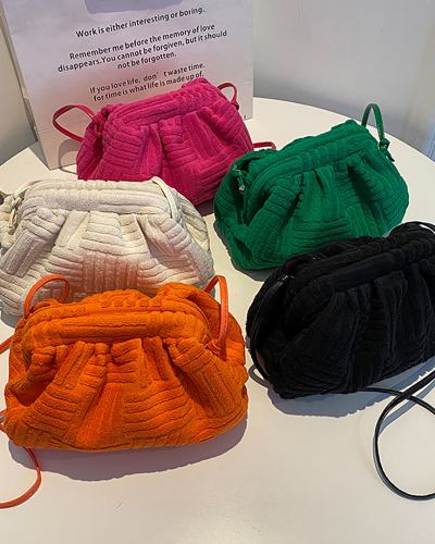 Simple Design Women's New Fashion Messenger Bag Cloud Bag (Accepted mixed Color) 