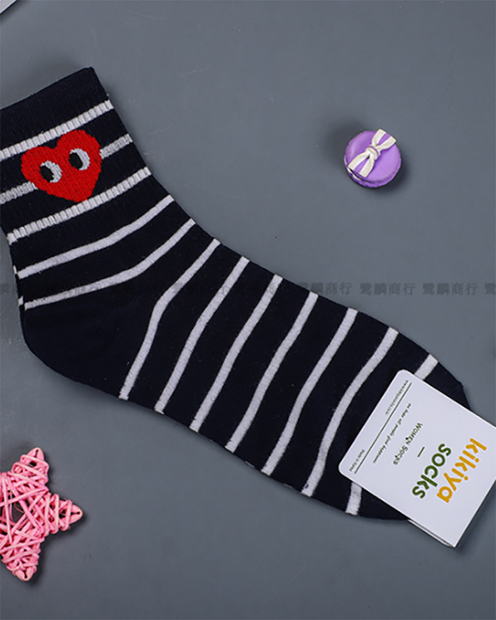 Love Heart Printed Wholesale Socks