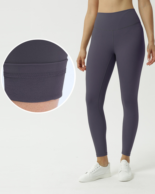 Women Autumn Winter New Leggings Fleece Lined Yoga High Waist Ninth Pants XS-XL