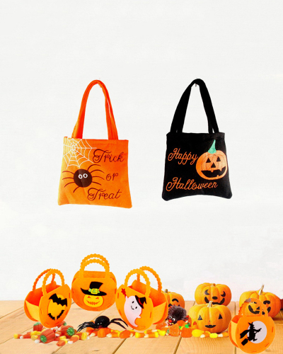 Wholesale Halloween Tote Bags Non Woven Bags Children Gifts Candy Bags Halloween Props Supplies