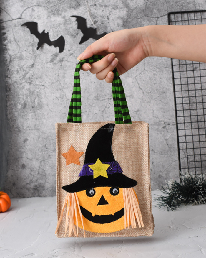 New Halloween Gifts Non Woven Tote Bags Candy Bags Pumpkin Bags Decorations Gift Bags