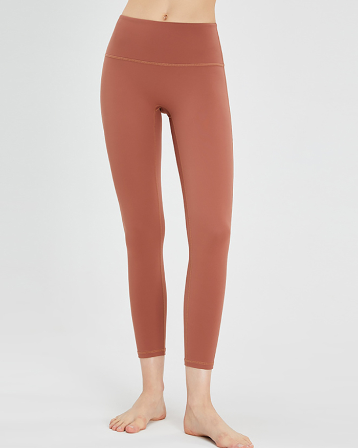 Women Solid Color Thick Hip Lift Shape Yoga Leggings S-XL