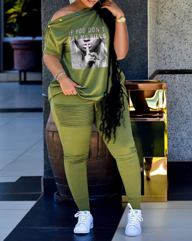 Women Hot Wholesale Two Piece Pant Set Suit S-XXL