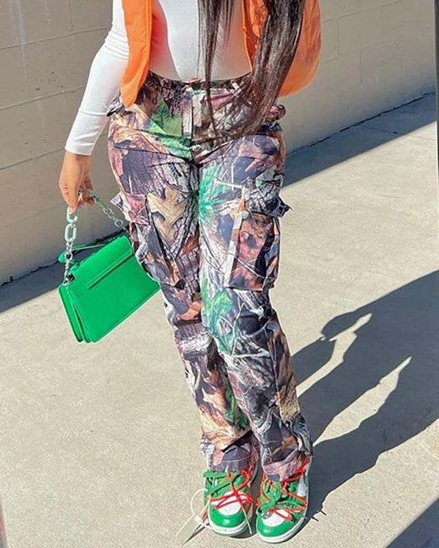 Tree leaf Printed Wholesale Trousers