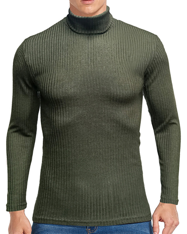 Solid Color Long Sleeve Men's Fall Winter Sweater White Black Gray Green Wine Red Coffee S-2XL