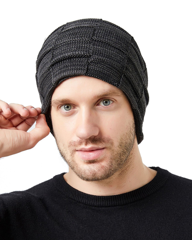 Winter Knit Cap Velvet Wholesale Unisex Beanie Hat