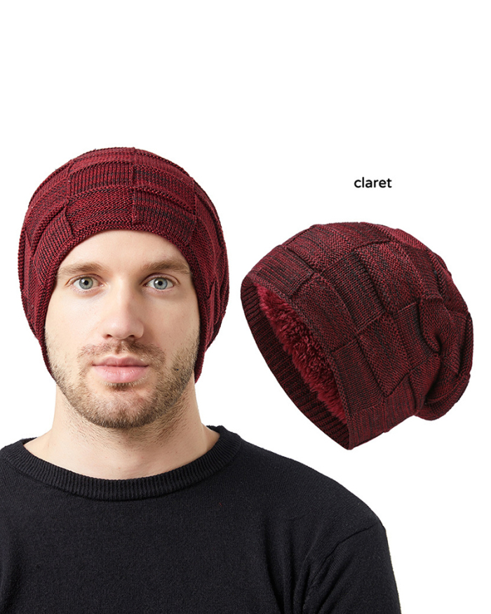 Winter Knit Cap Velvet Wholesale Unisex Beanie Hat