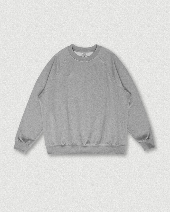 Solid Color Crew Neck Fashion Men's Womens Basic Cotton Loose Sweater Gray Black Green White M-XL