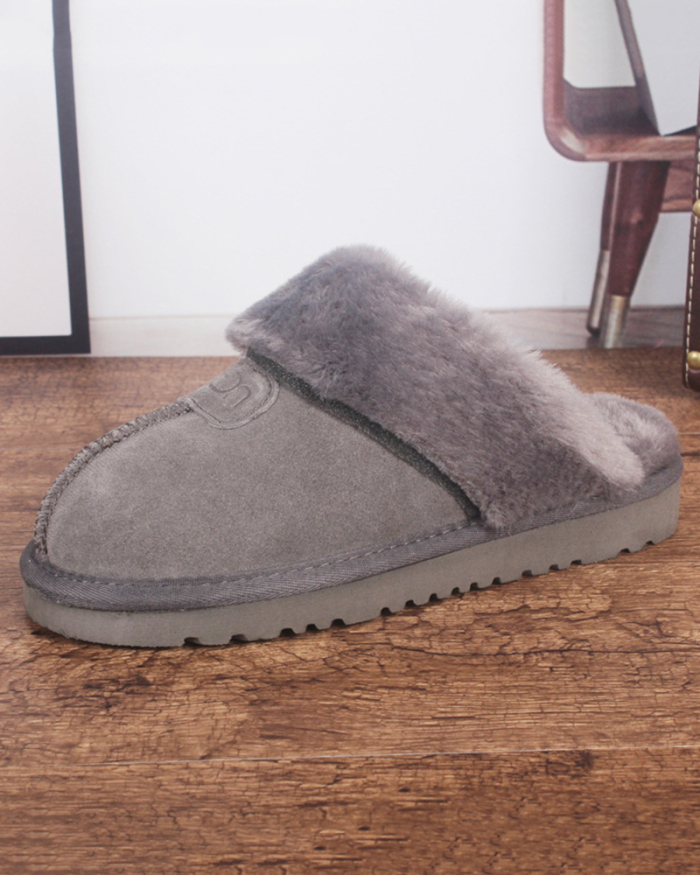 Factory Wholesale Bedroom Slippers Ladies Fur Slides
