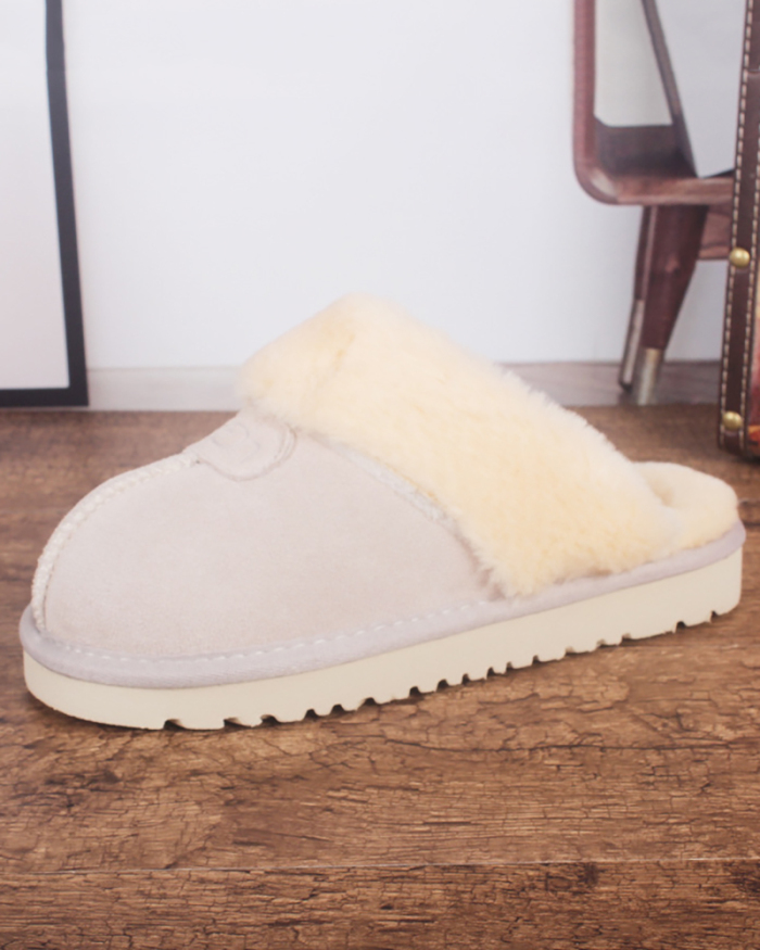 Factory Wholesale Bedroom Slippers Ladies Fur Slides