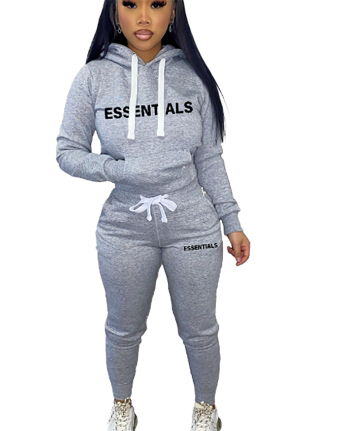 Sporty Women Winter Comfort Casual Two Piece Pant Set S-4XL