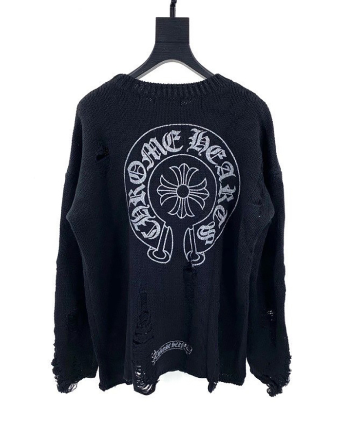 Burn Out Wholesale Fashion Winter Long Sleeve Sweater
