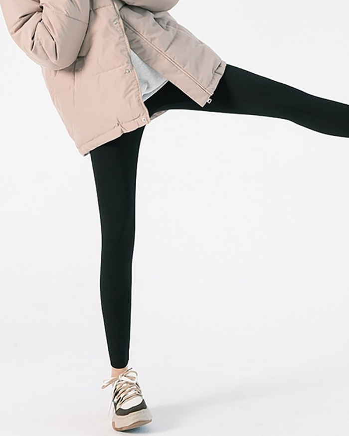 Warm Polar Fleece High Waist Yoga Legging Black M-3XL