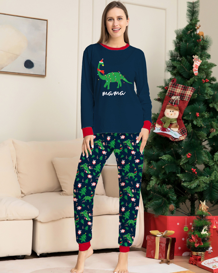 Wholesale Cute Printed Dinosaurs Family Pajamas