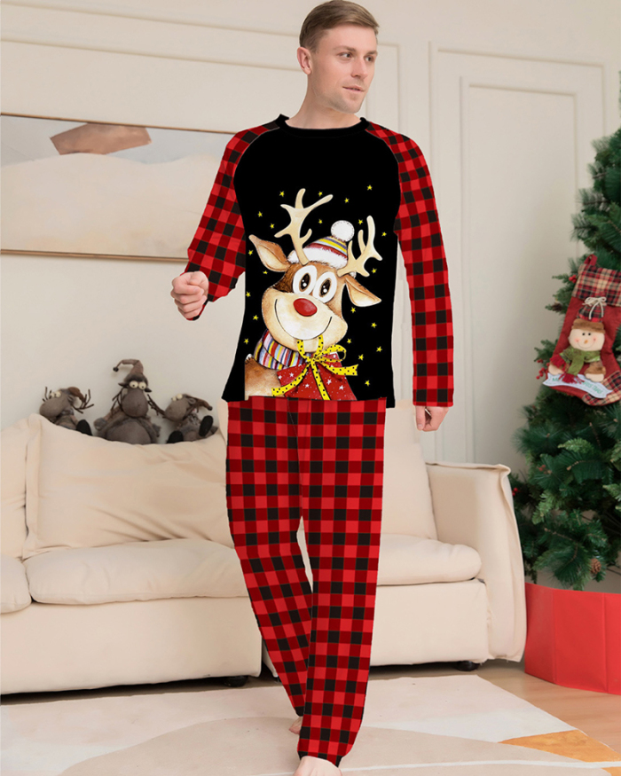 Copy Wholesale Cute Printed Deer Family Pajamas