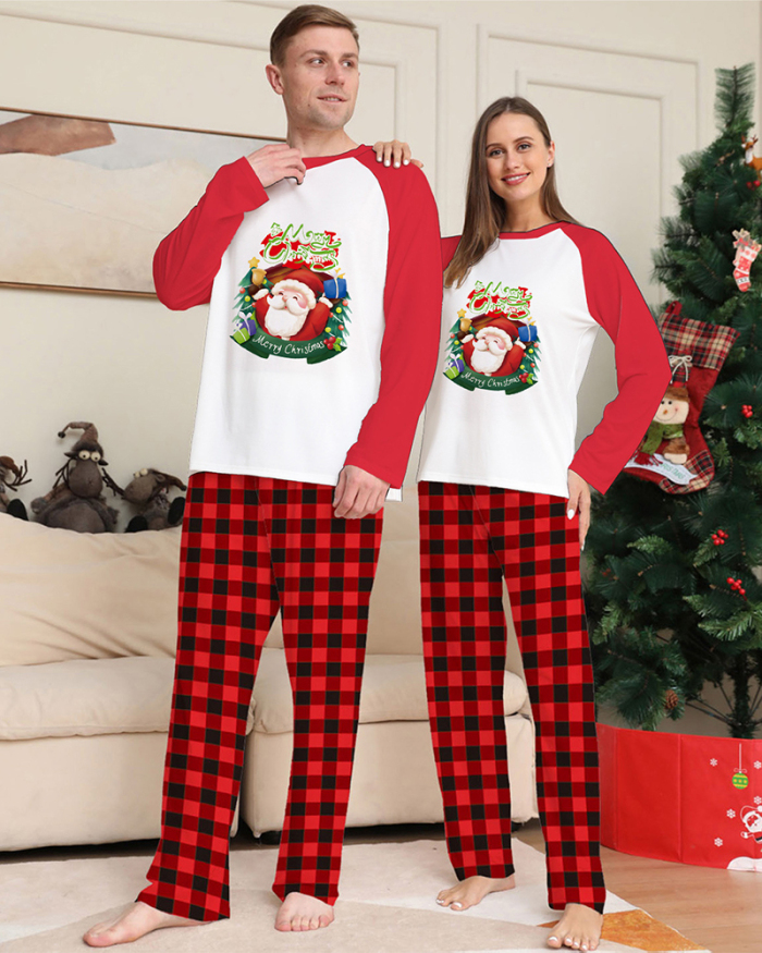Christmas Home Wear Family Pajamas Sleep Wear Red