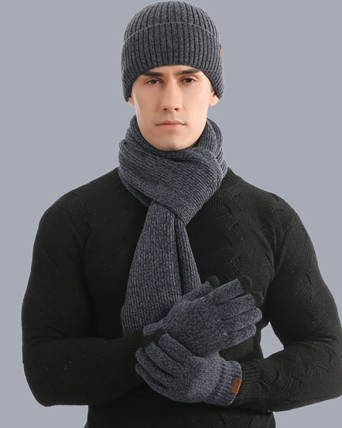 3pcs Set Wholesale Warm Set Include Hat Gloves Scraf