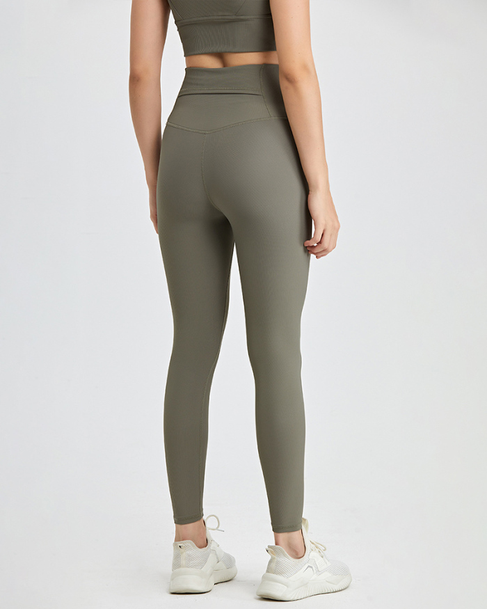 Women High Waist Back Pocket Slim Soft Yoga Pants S-XL