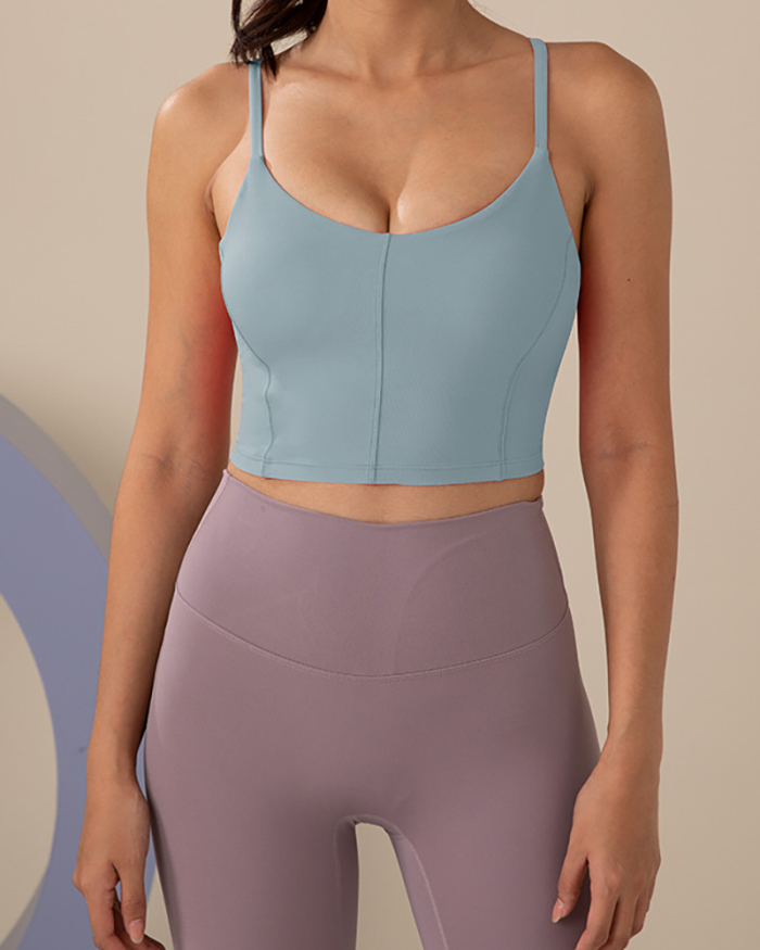Sports Underwear Female Running High -Strength Shockproof Beauty Back Yoga Fitness Vest Bra S-XL