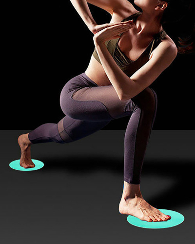ABS EVA Fitness Muscle Increase Skating Slide Plates (1 Pair )