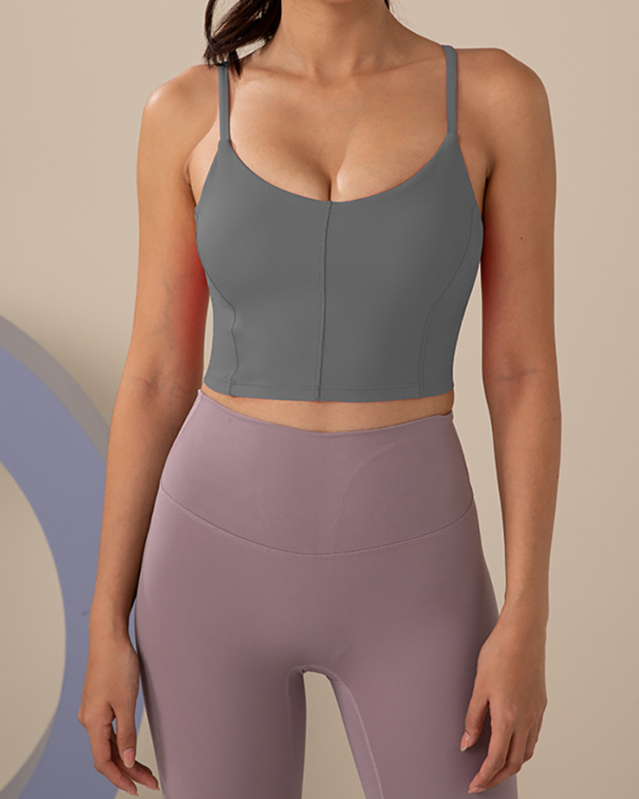 Sports Underwear Female Running High -Strength Shockproof Beauty Back Yoga Fitness Vest Bra S-XL