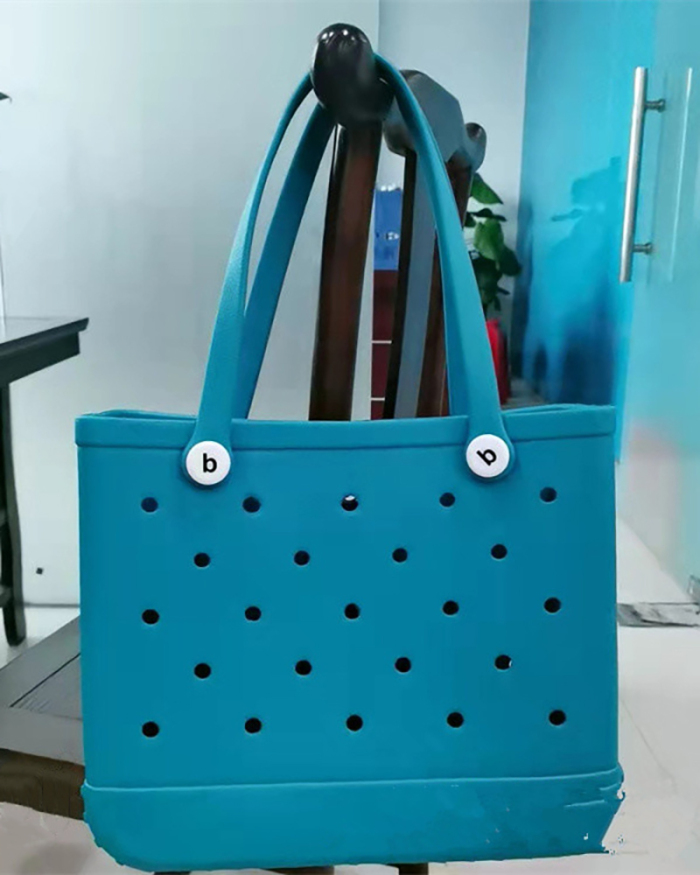 Printed Hollow Out Basket Pet Bag EVA Big Beach Bag