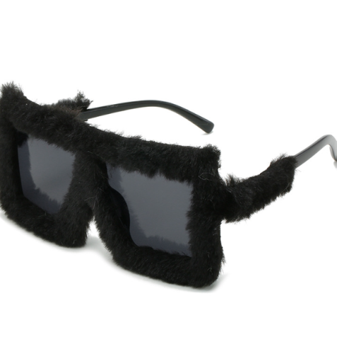 Cute Winter Fur Wholesale Sunglasses