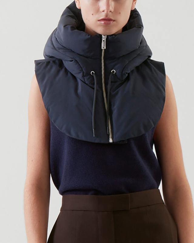 Fashion Women Small Waistcoat Hooded Black Beige Green Blue Orange Rosy S-3XL