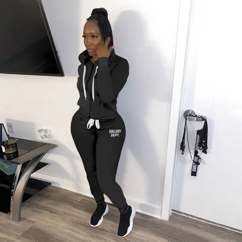 Women Sporty Causal Wear Set Wholesale Two Piece Pant Set S-3XL