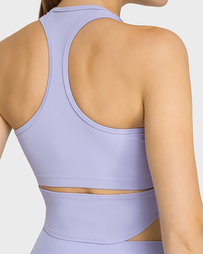 U-neck Wholesale Sport Breathable Yoga Vest