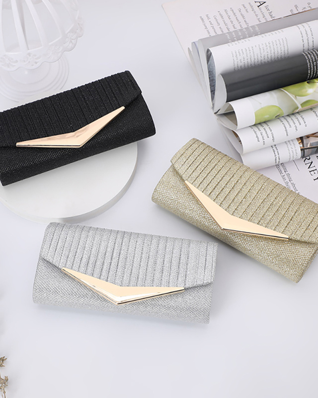 New Ladies Dinner Solid Color Wedding Package Chain Bag Women's Banquet Bag