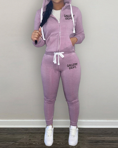 Women Hot Style Hoodies Slim Pants Sets Two Pieces Outfit S-2XL