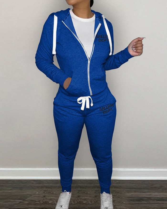 Women Hot Style Hoodies Slim Pants Sets Two Pieces Outfit S-2XL
