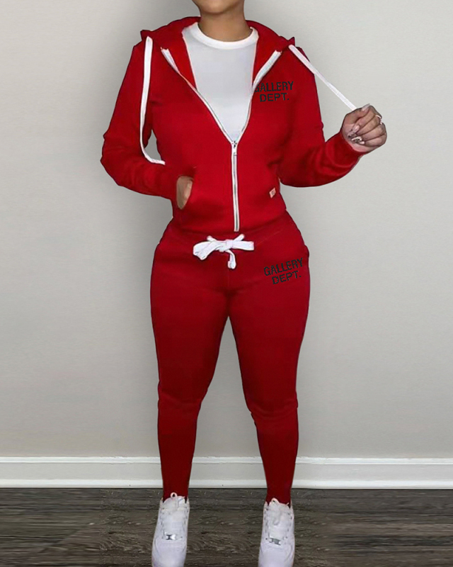 Women Hot Style Hoodies Slim Pants Sets Two Pieces Outfit S-2XL