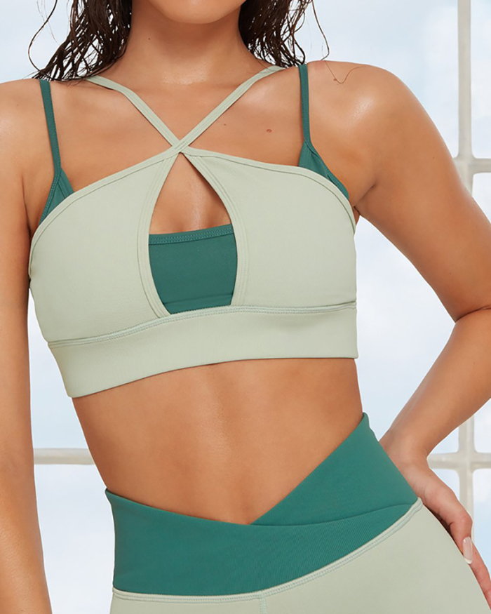 Popular Series Of Candy Colorblock Yoga Sets One S-L