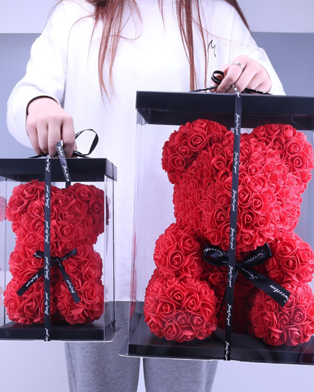 Valentine Decoration HandMade Bear Rose Lovely Teddy Bear Valentine Gift