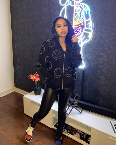Black Women Winter Causal Sport Jacket S-L