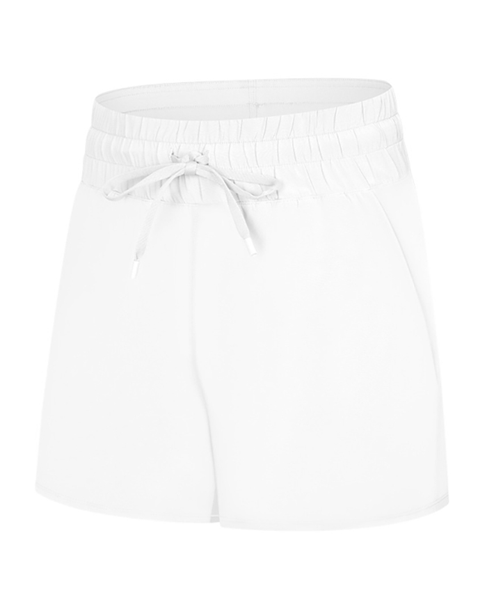 Women Sports Yoga Breathable Solid Color Yoga Bottom Hot Shorts White Black Pink Orange Gray Cyan 4-10