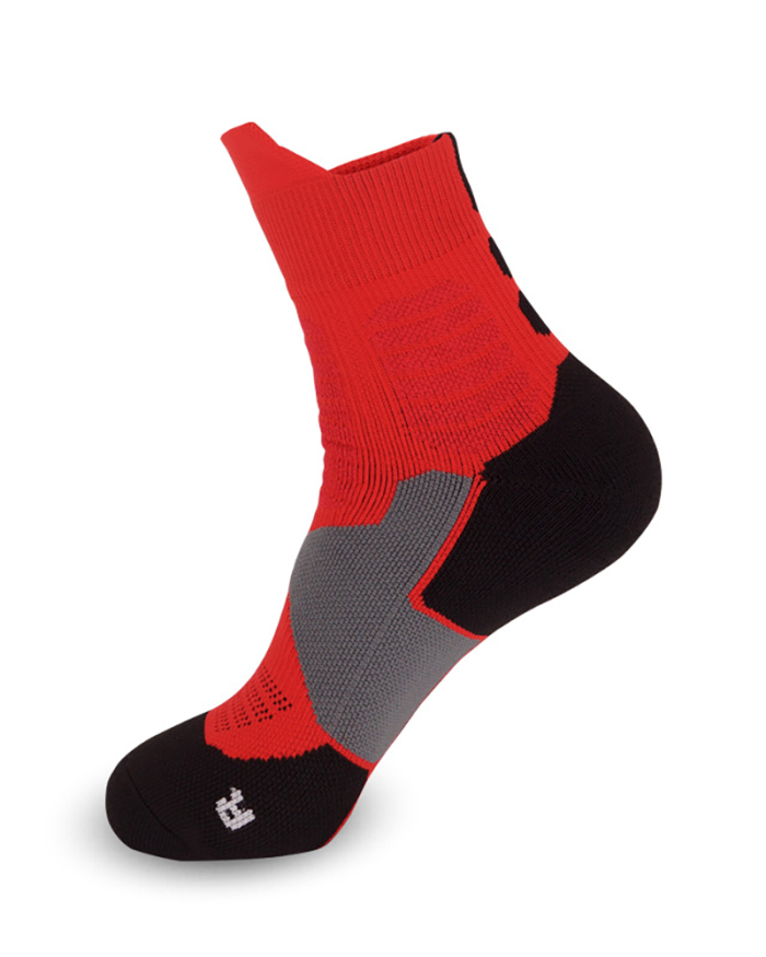 Men's Professional Running Basketball Middle Socks