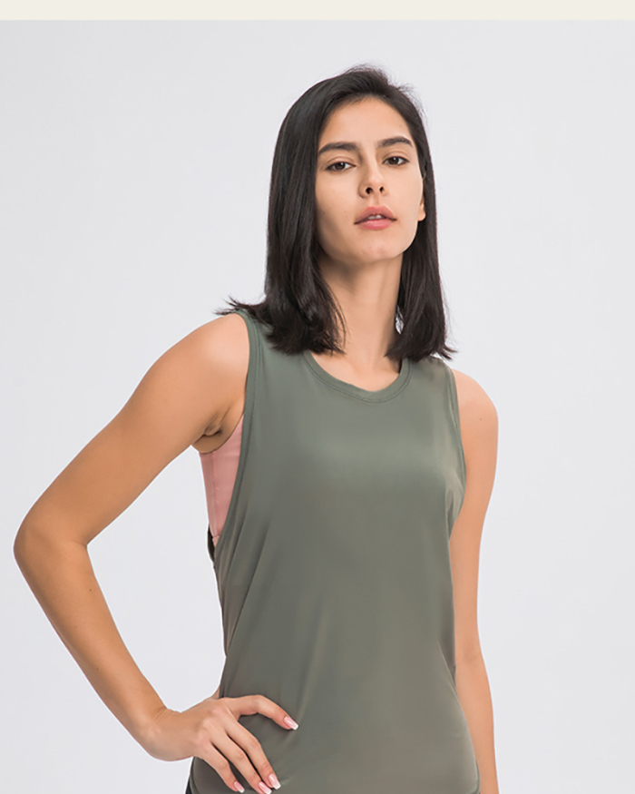Women Spring & Summer Breathable Quick Dry New Yoga T-shirt Vest 4-12