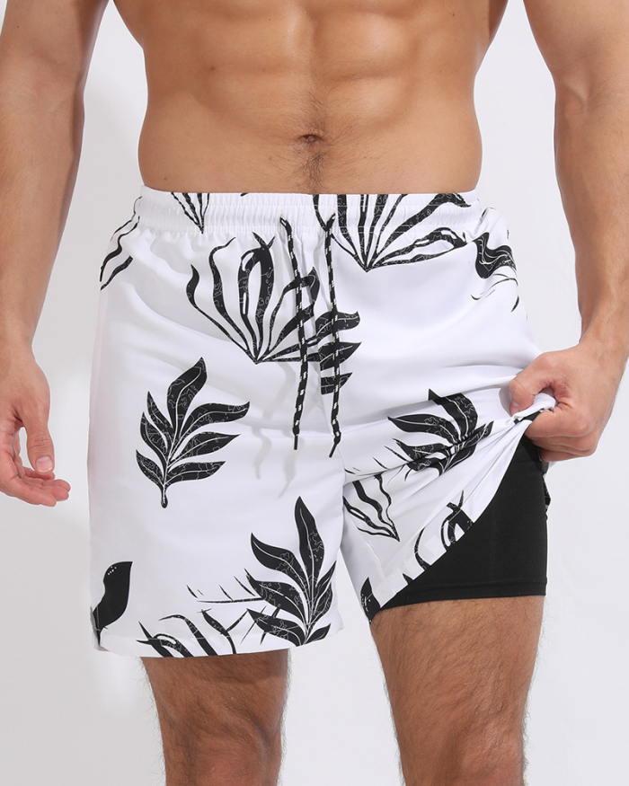 Summer New Men's Sports Causal Double Protect Beach Shorts (20 Colors)
