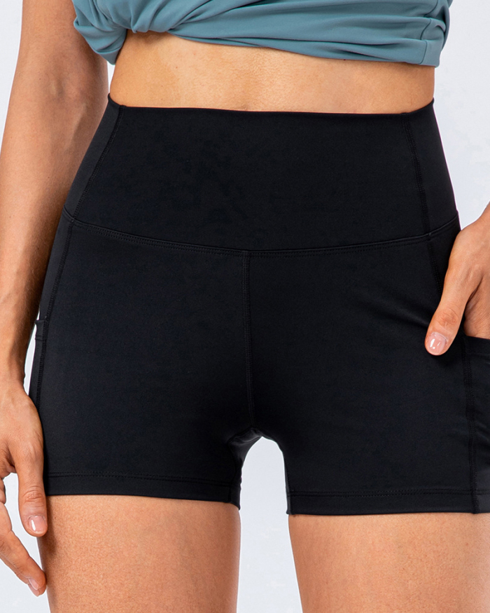 Women Summer Yoga Tight Training Soft Light Sports Shorts Black White Orange Gray Purple XS-2XL