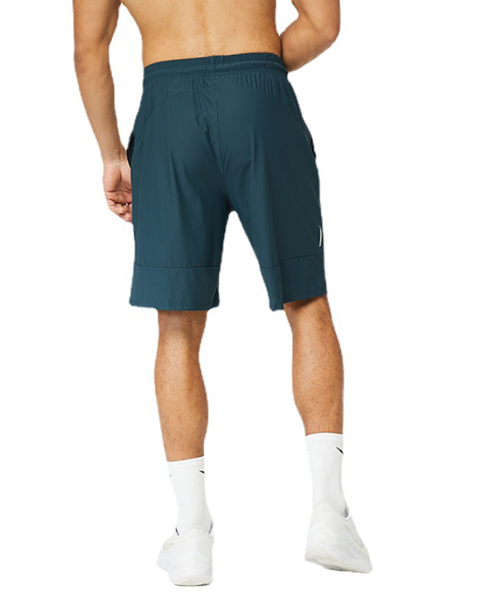 Mens Reflective Summer Breathable Running Shorts Black Blue Green M-3XL