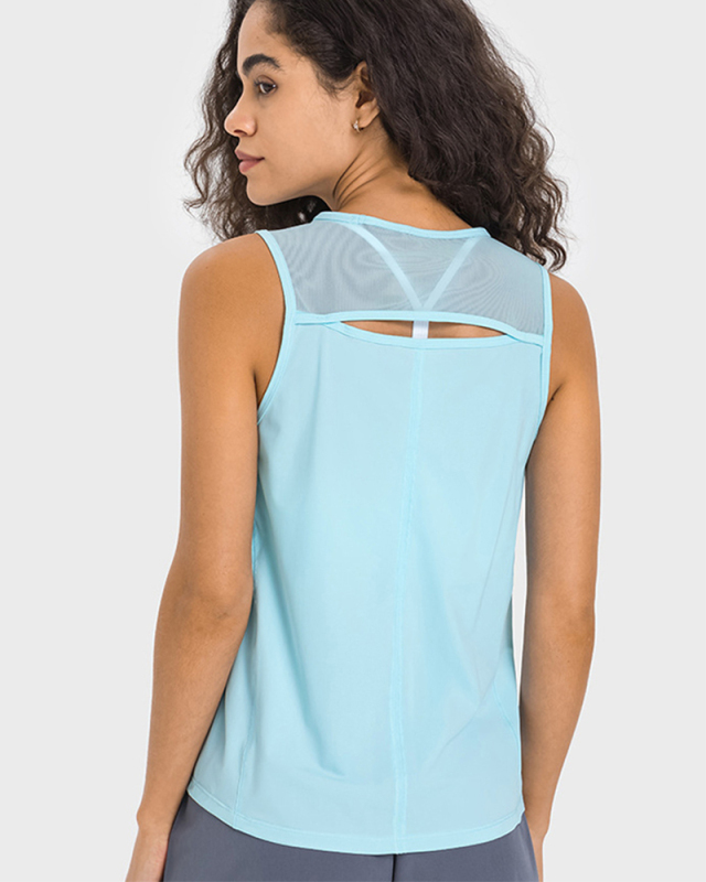 Woman Mesh Back Breathable Quick Dry Running Summer Vest 4-12