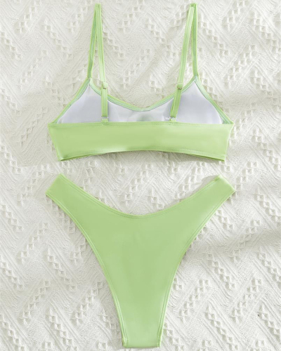 Light green Women Bikini Set 2023 Hot Style Swimsuit