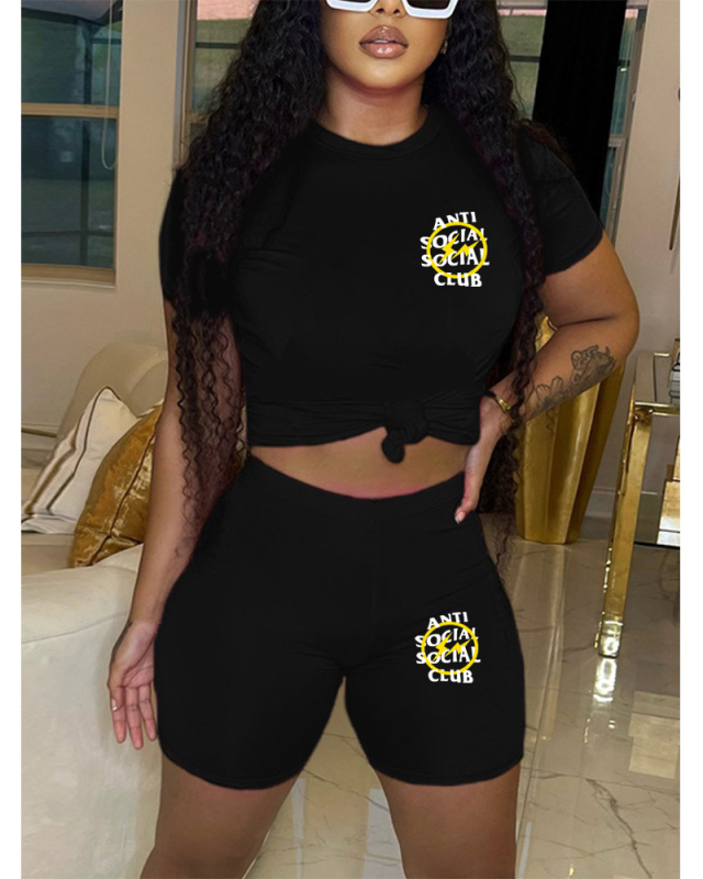Sporty Ladies Hot Summer Two Piece Short Set