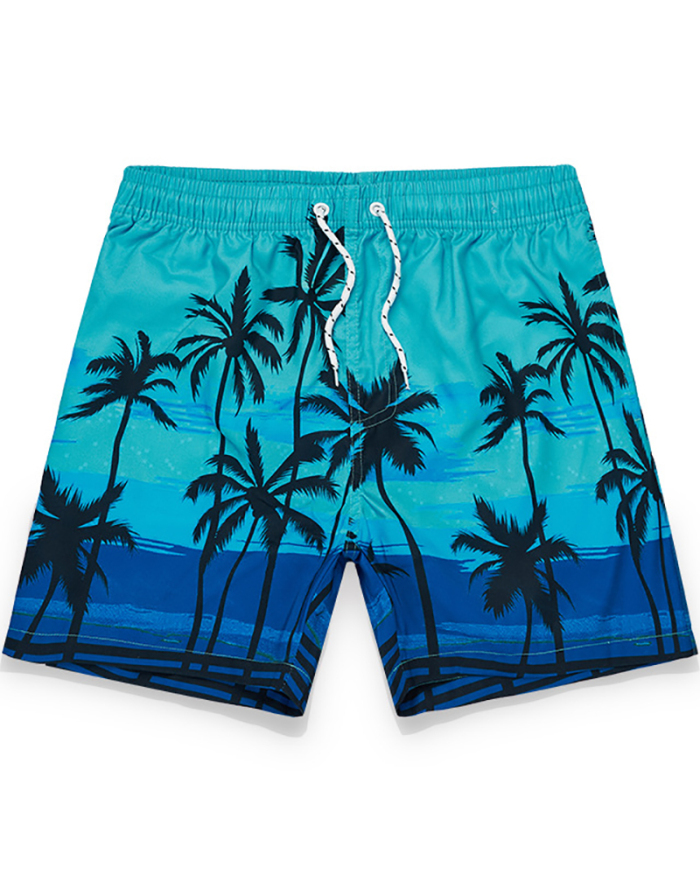 Popular Digital Print Quick dry Men's Style Sports Lining Beach Shorts S-2XL