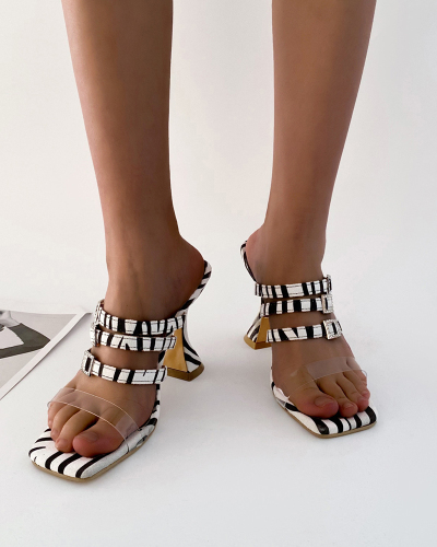 Stylish Crystal Elegant Women's Strappy High Heel Sandals White Black Gold 35-43